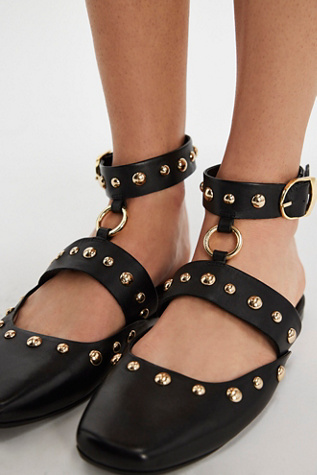 Ballerines Camille Mystic avec Anneau en O par Free People en Noir, pour femme taille: US 7.5