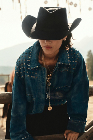 Walk The Line Cowboy Hat by Wyeth at Free People in Black