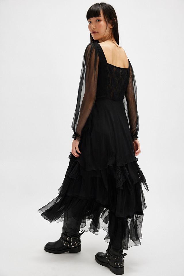 Nigel Preston Lace Tiered Dress #1