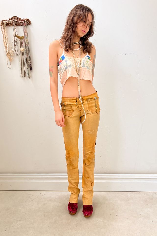 Vintage Handmade Leather Rocker Pants Selected by Anna Corinna #2