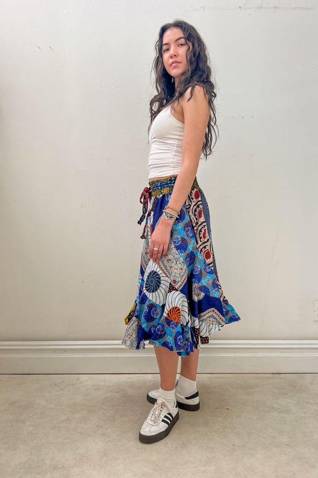 Vintage Print Patchwork Swirl Skirt Selected by Anna Corinna #1