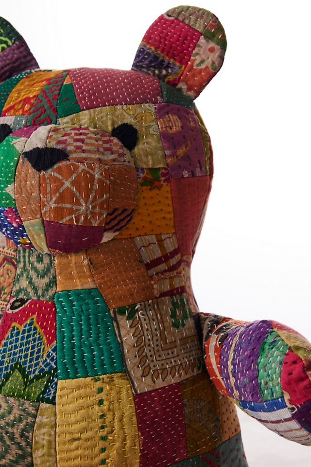 Vintage Patched Quilt Bear #2