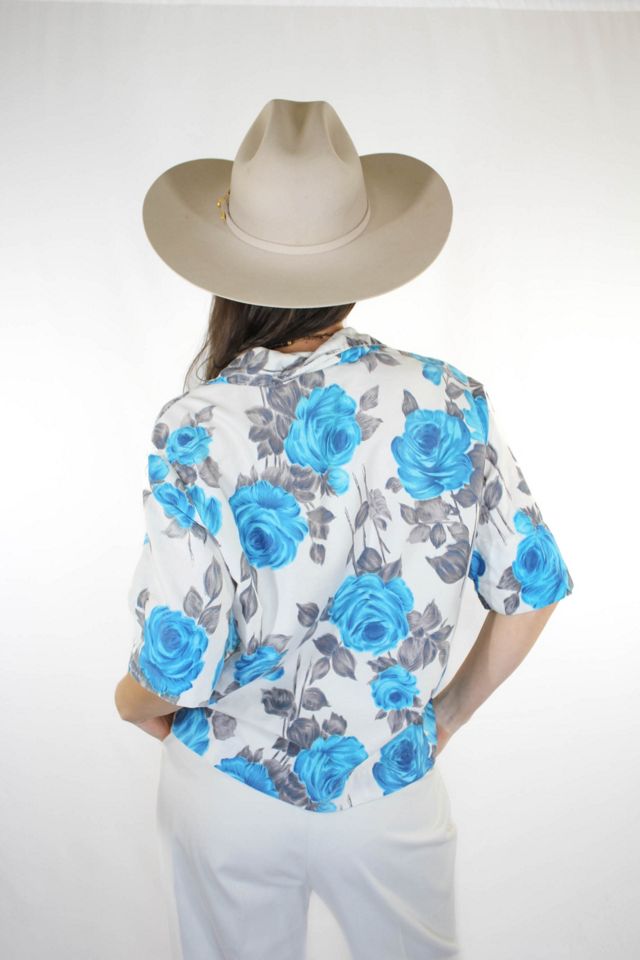 1980s Blue Hawaii Button Down Hawaiian Shirt Selected By Moons + Junes Vintage #1