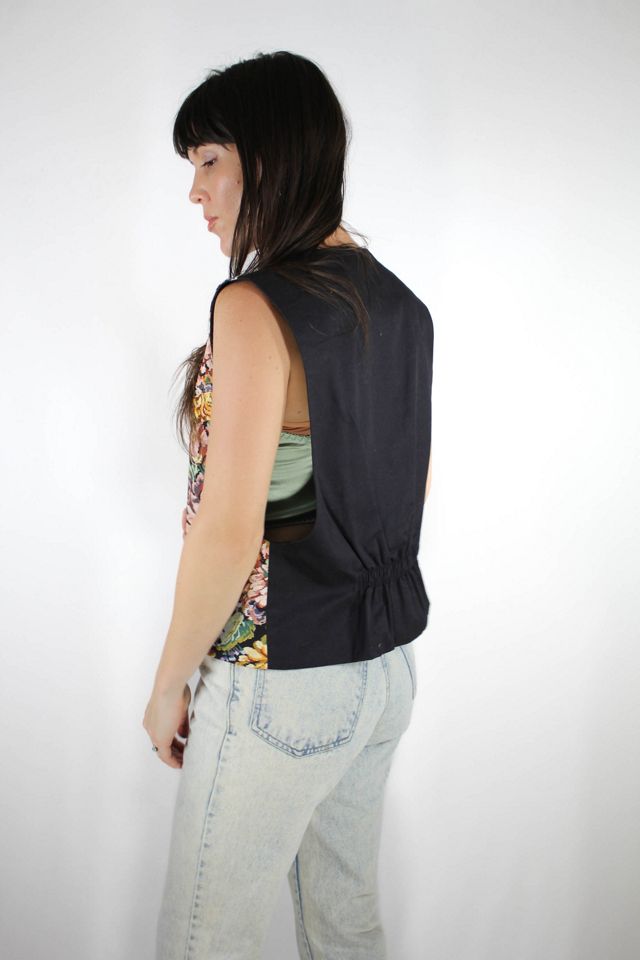 1980s Floral Print Tapestry Vest Selected By Moons + Junes Vintage #3