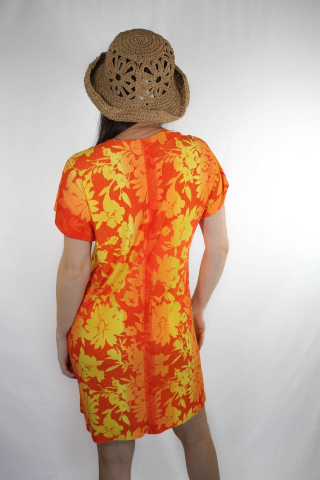 Vintage Hawaiian Floral Terrycloth Cover-up Dress Selected By Moons + Junes Vintage #2