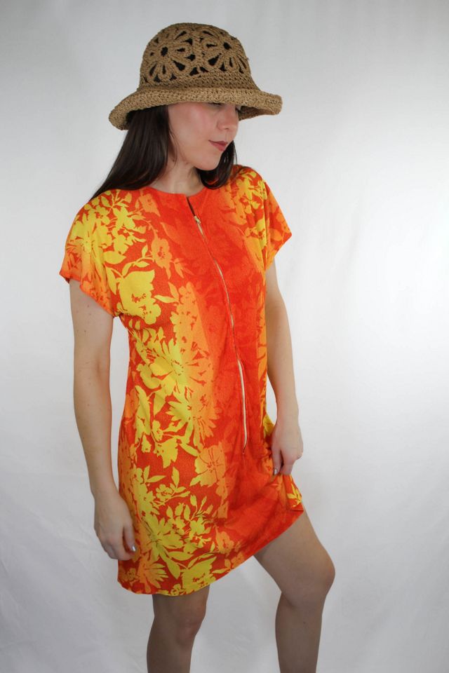 Vintage Hawaiian Floral Terrycloth Cover-up Dress Selected By Moons + Junes Vintage #3