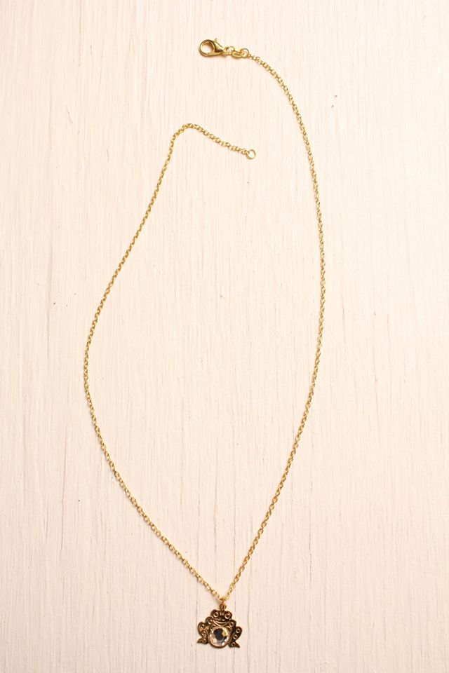 Vintage Gold Frog Chain Necklace Selected By Moons + Junes Vintage #3