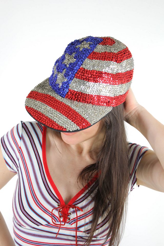 Y2K Red White & Blue Striped Top Selected By Moons + Junes Vintage #3