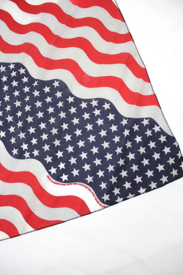 1980s American Flag Team USA Bandana Scarf Selected By Moons + Junes Vintage #2