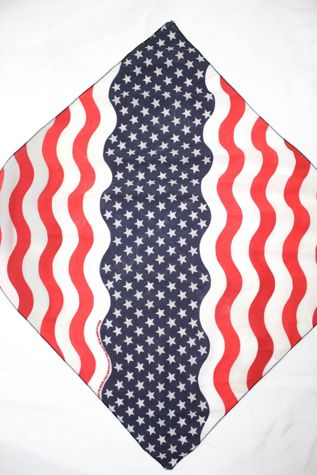 1980s American Flag Team USA Bandana Scarf Selected By Moons + Junes Vintage