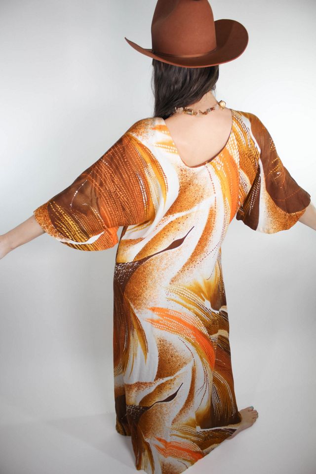 Vintage Hawaiian Muu Muu Kaftan Dress Selected By Moons + Junes Vintage #1