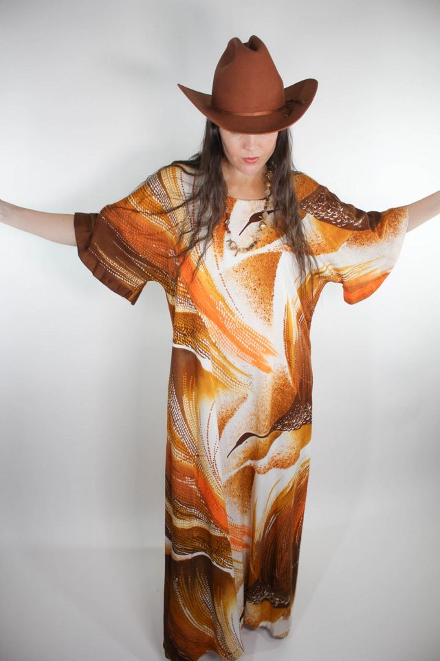 Vintage Hawaiian Muu Muu Kaftan Dress Selected By Moons + Junes Vintage #2