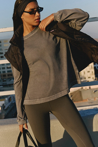 Hustle Layer Top by FP Movement at Free People, Gunmetal, L