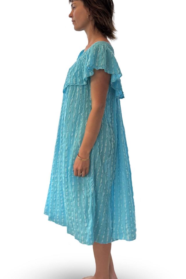 Blue Cotton Swing Dress Selected by Kikos Kloset #2