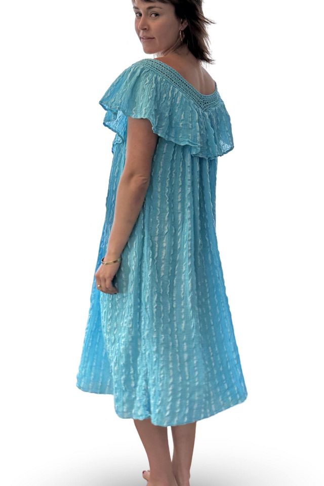 Blue Cotton Swing Dress Selected by Kikos Kloset #3