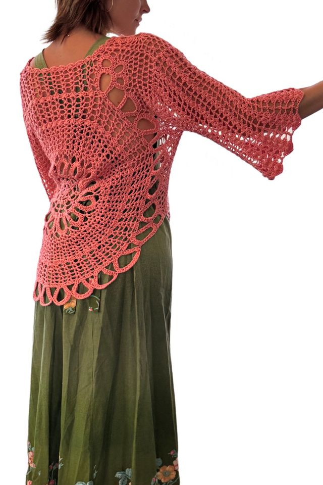 Pink Crochet Tunic Selected by Kikos Kloset #3