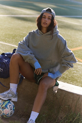 A Cut Above Hoodie by FP Movement at Free People, Heather Grey, L
