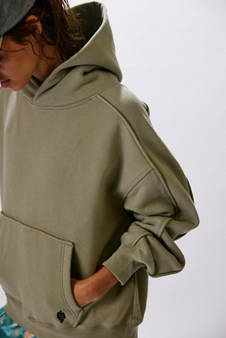 A Cut Above Hoodie by FP Movement at Free People, Sage Stone, XS