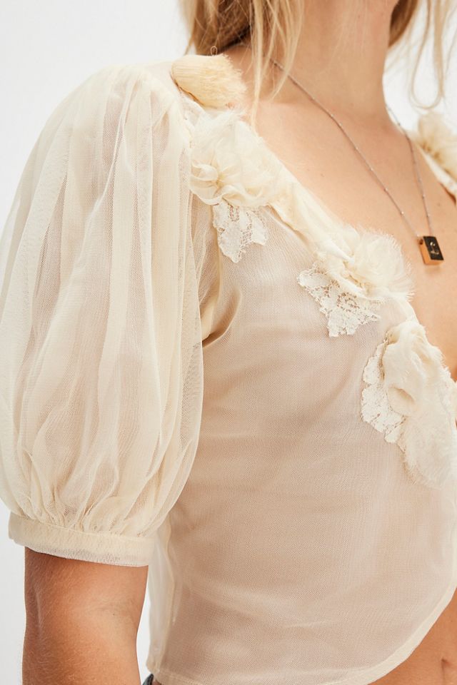Nigel Preston Vera Decorated Rose Top #2