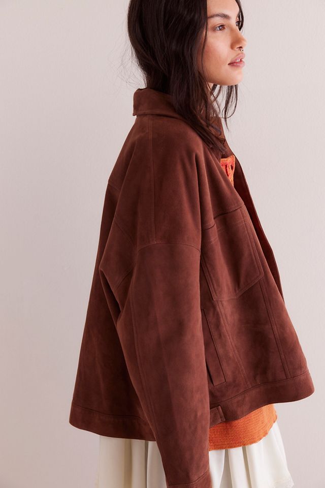 We The Free Opal Swing Suede Jacket