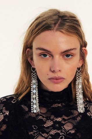 Nicole Dangle Earrings At Free People In Silver