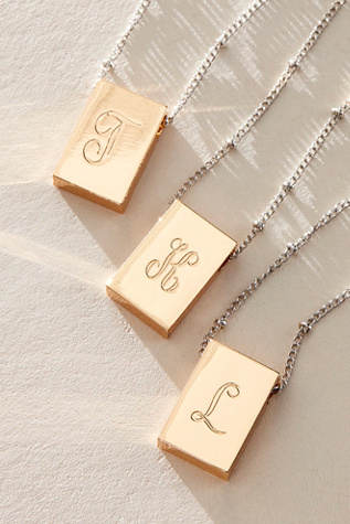 Just For Me Monogram Necklace At Free People In A