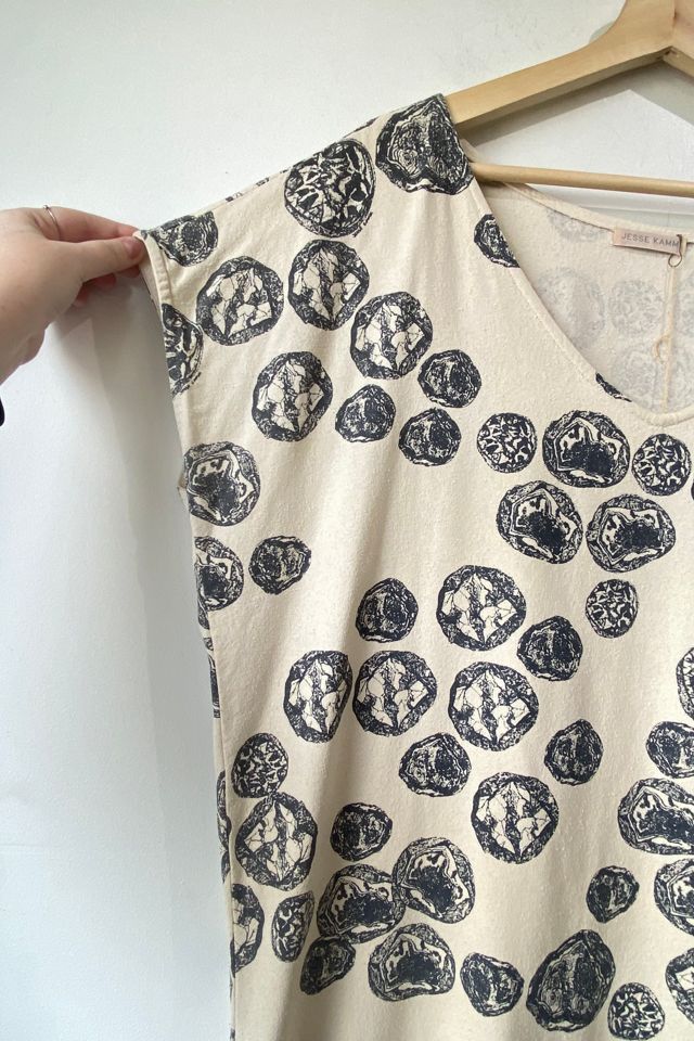 Jesse Kamm Cream Raw Silk Dress Selected by The Curatorial Dept. #1