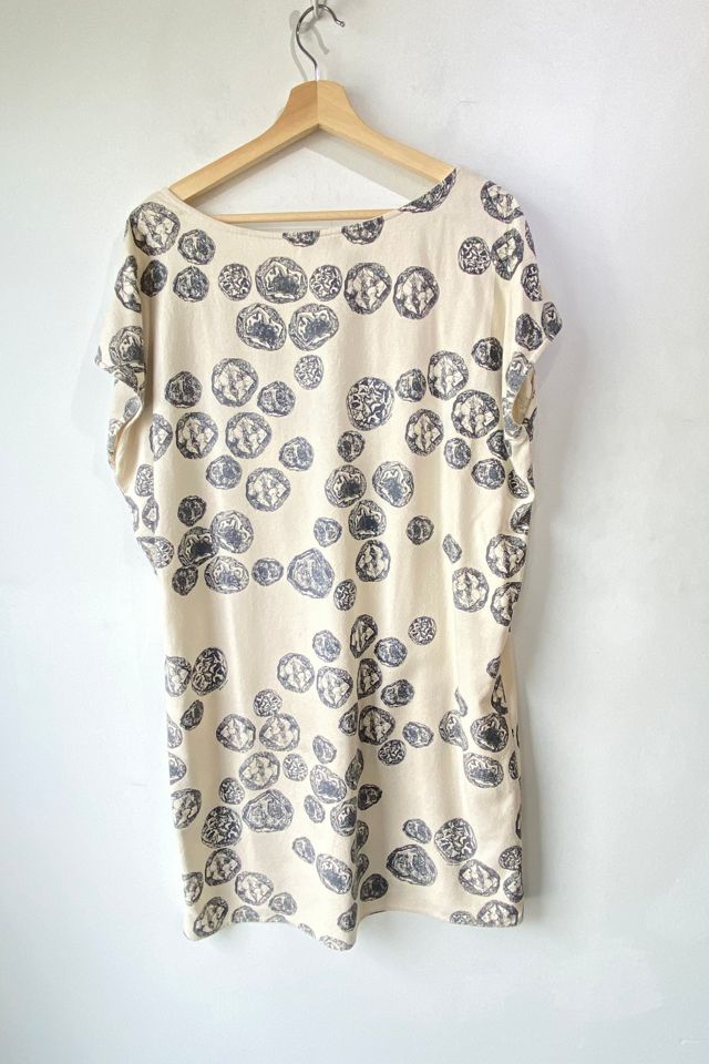 Jesse Kamm Cream Raw Silk Dress Selected by The Curatorial Dept. #2