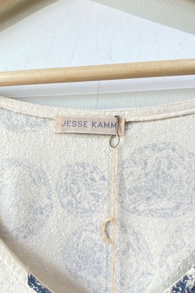 Jesse Kamm Cream Raw Silk Dress Selected by The Curatorial Dept. #3