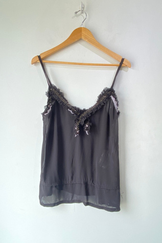 トップス Suke cami / black Suke cami / BLACK – SHISHIKUI