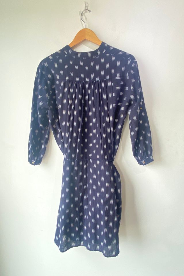 Ulla Johnson Navy Batik Print Tie Dress Selected by The Curatorial Dept. #1