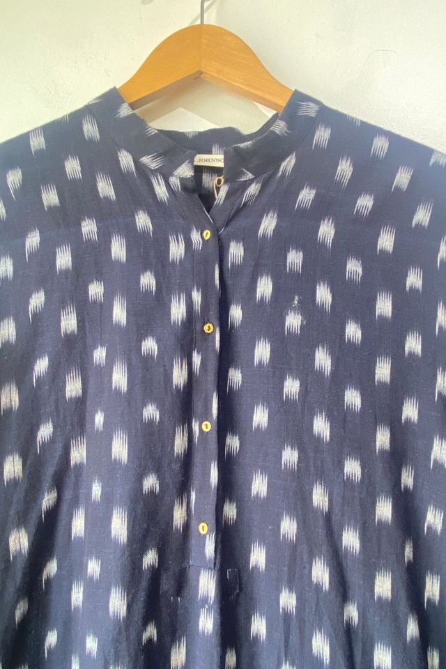 Ulla Johnson Navy Batik Print Tie Dress Selected by The Curatorial Dept. #2