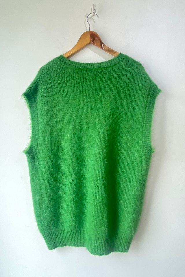 Smock Green Fuzzy Sweater Vest Selected by The Curatorial Dept. #1
