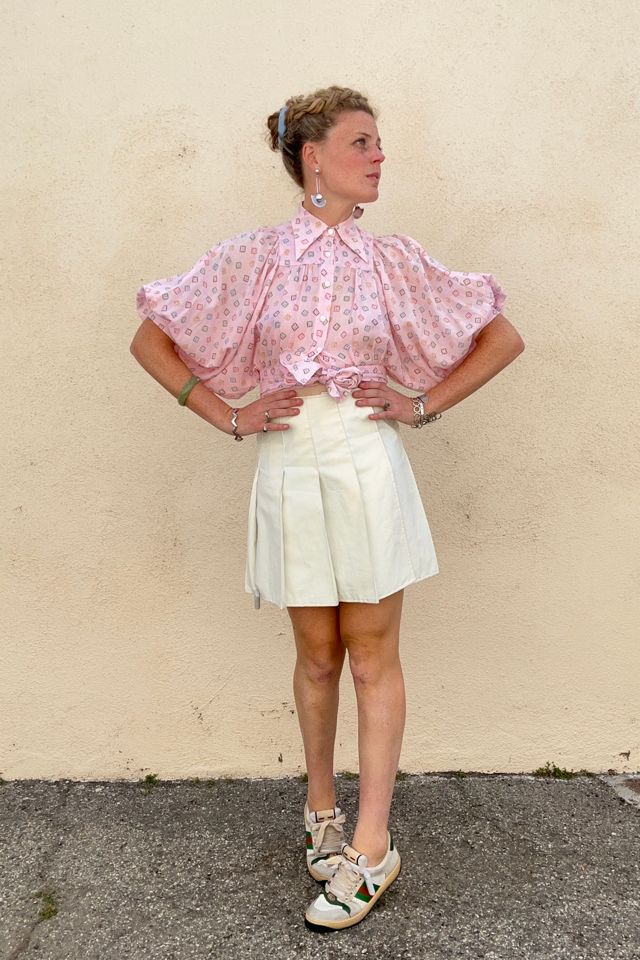 Vintage Prada White Tennis Skirt Selected by The Curatorial