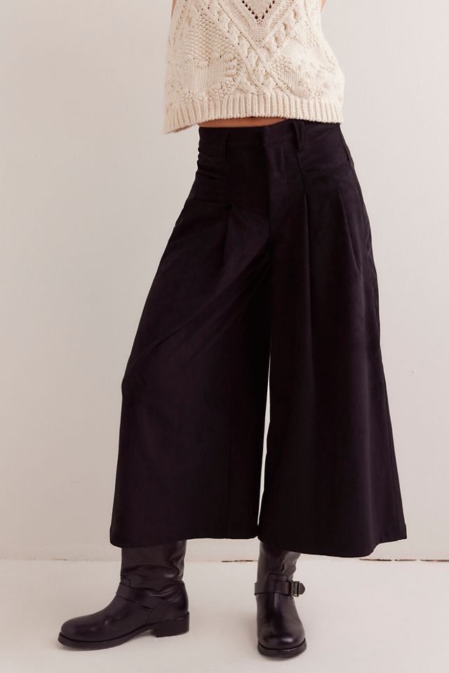 We The Free Eva Vegan Suede Cropped Trousers #2