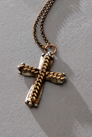 Mikal Winn Heavy Metal Cross Necklace