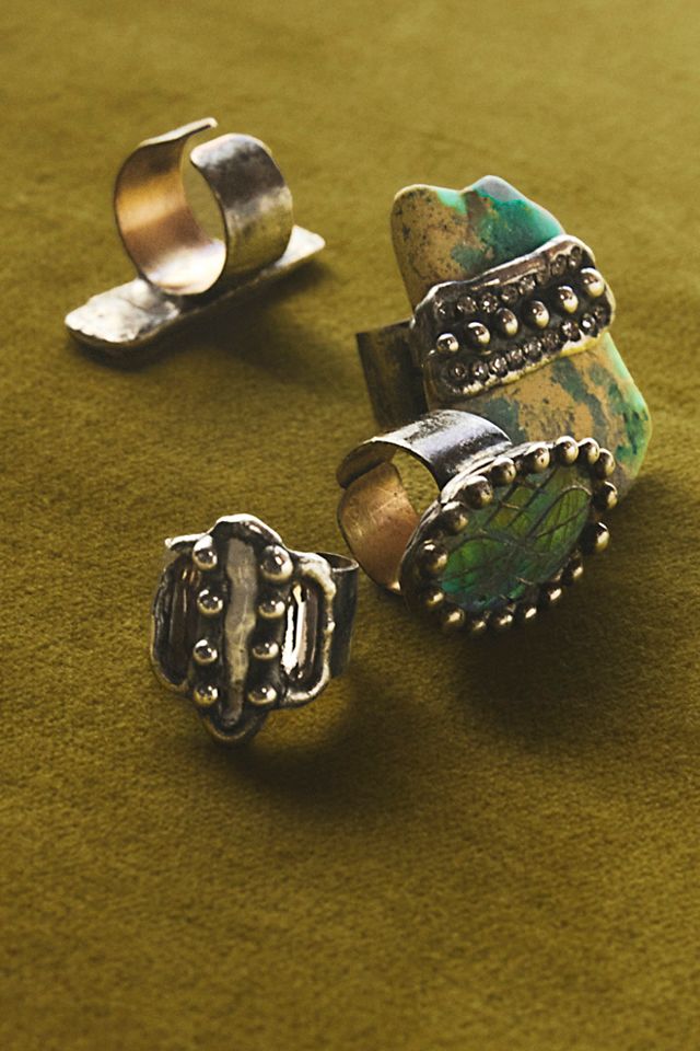 Mikal Winn Carved Labradorite Ring #3