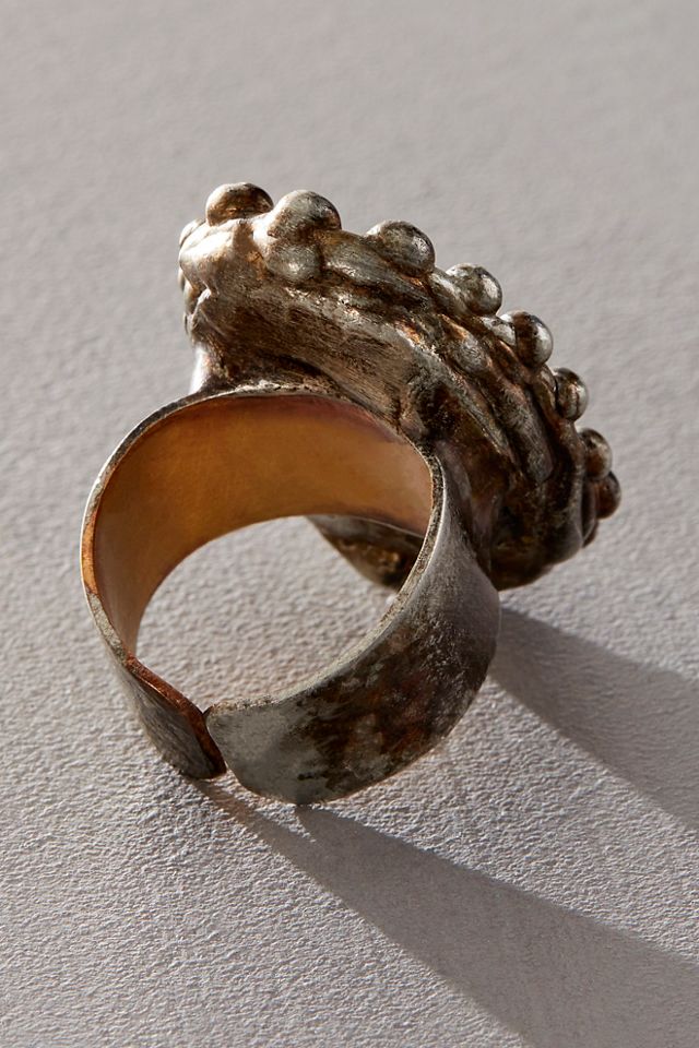 Mikal Winn Carved Labradorite Ring #2