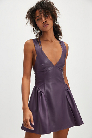 Vera Mini Dress At Free People In Dried Plum, Size: Small