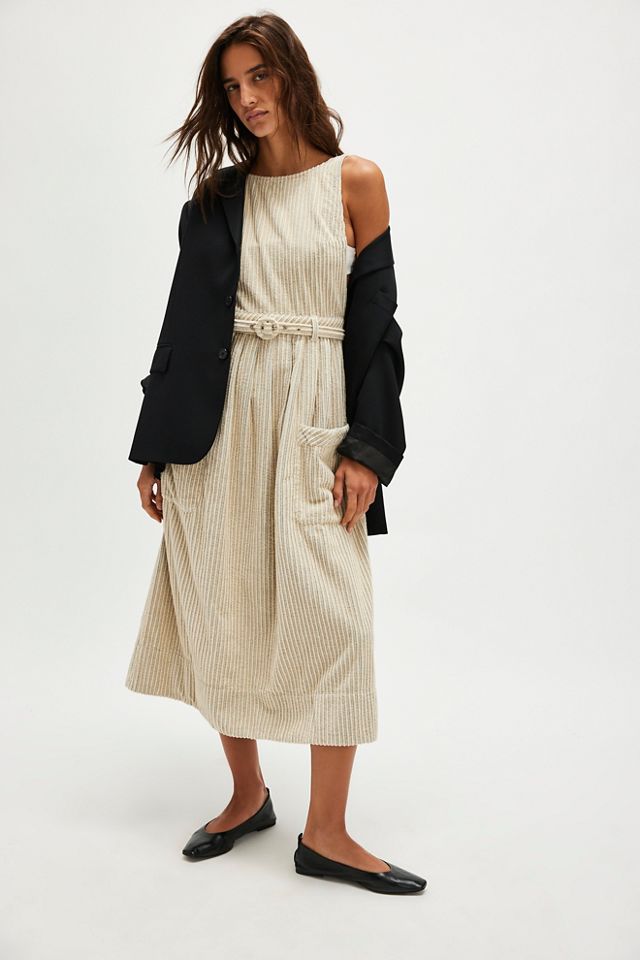 Corduroy midi dress best sale