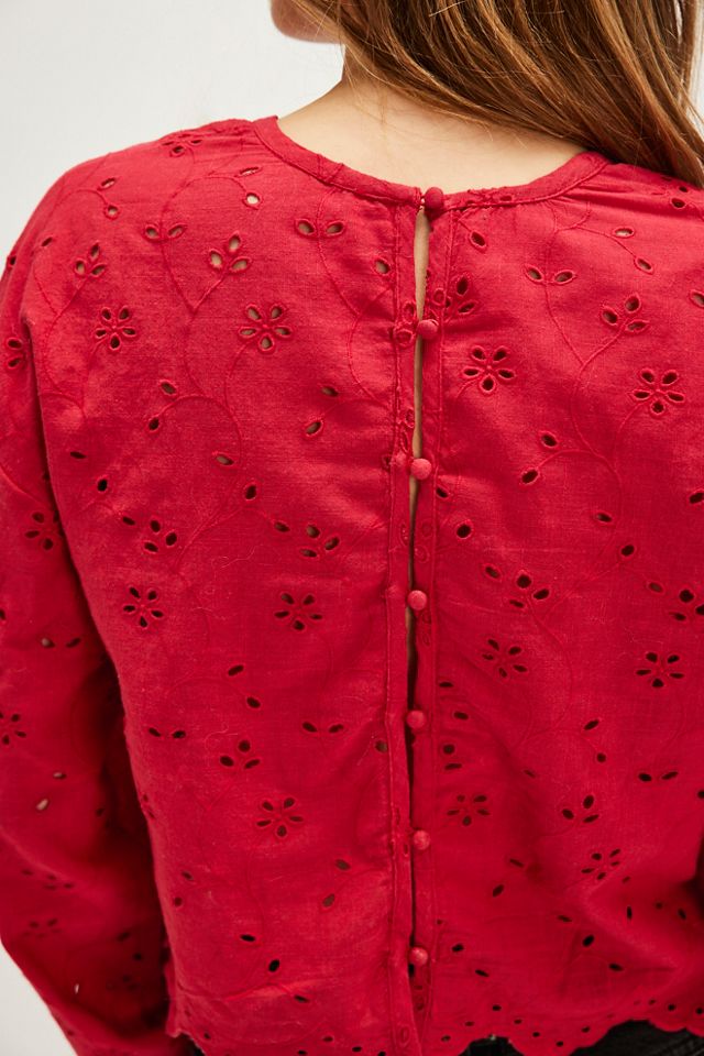 Emma Eyelet Top #1