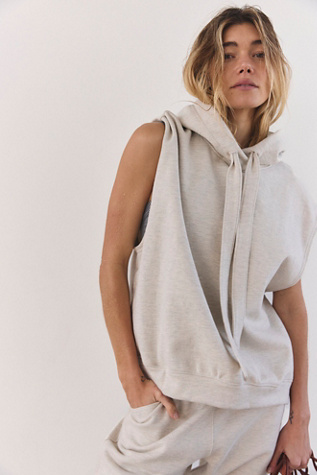 Sweat Sans Manches Pour La Victoire par Free People en Chiné Gruau, pour femme taille: XS