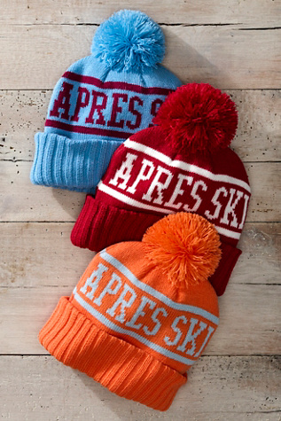 Apres Ski Team Pom Beanie by FP Movement at Free People, Cherry