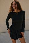 Good Feels Ruffle Long-Sleeve Mini
