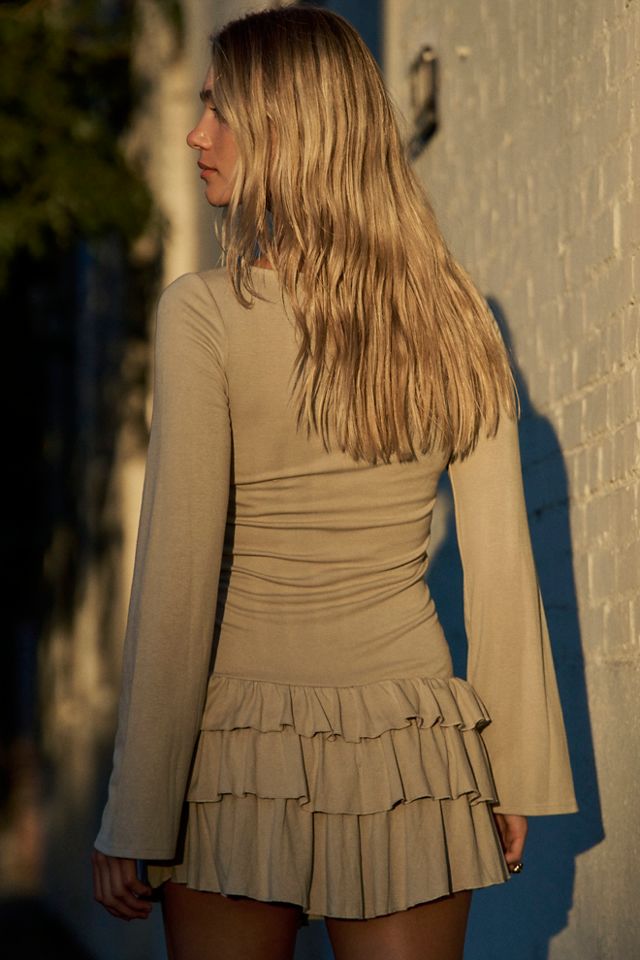 Good Feels Ruffle Long-Sleeve Mini #1