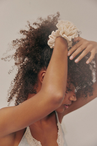 Fresh As A Floral Scrunchie by Free People in White