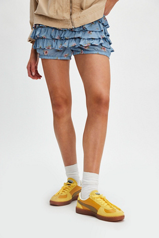 Puma Super Team Sneakers at Free People in Sunny Yellow/Coconut Crush, Size: US 6.5 M
