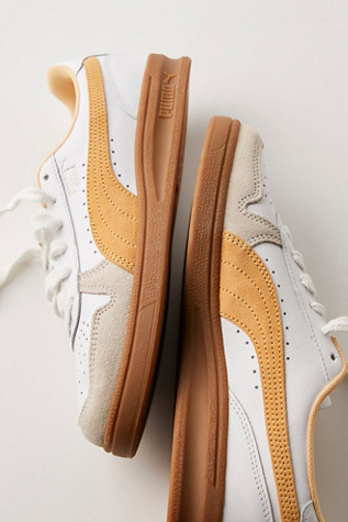 Puma Indoor Low-Top Sneakers at Free People in Orange, Size: US 6 M