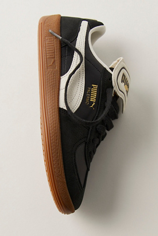 Puma Palermo Premium Sneakers At Free People In Puma Black/Puma White, Size: US 6.5 M