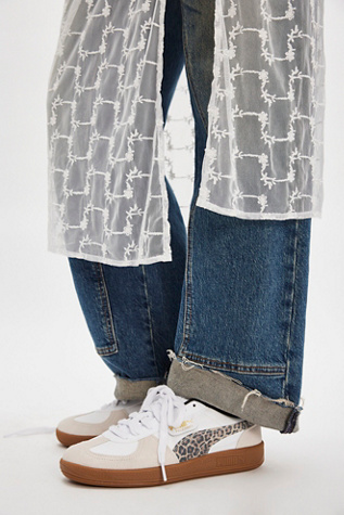 Puma Palermo Leopard Sneakers at Free People in Puma White/Vapor Gray, Size: US 9